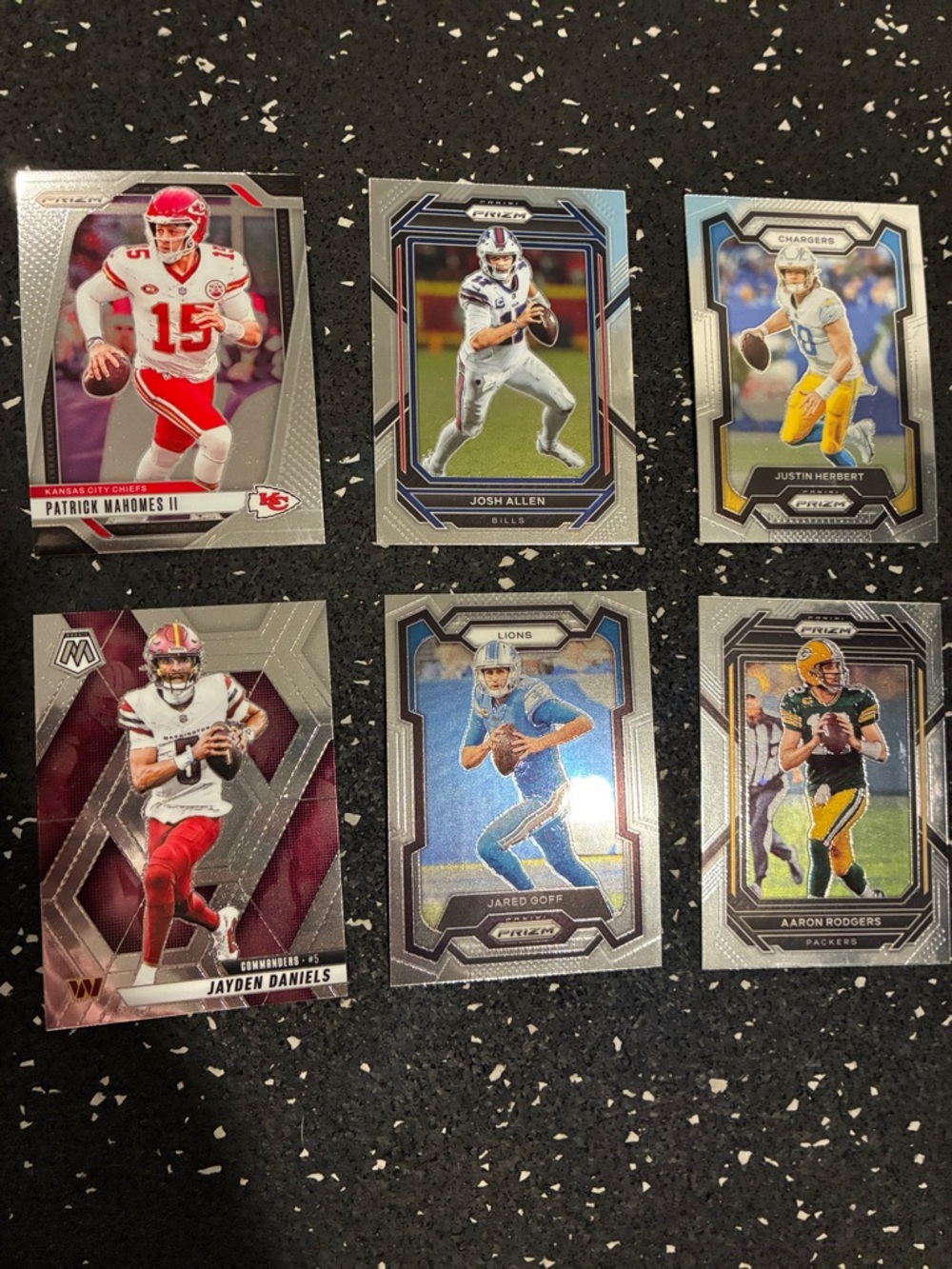 NFL Trading Card QB Lot - Assorted Players (Silver/White Accents) - Picture 3 of 3